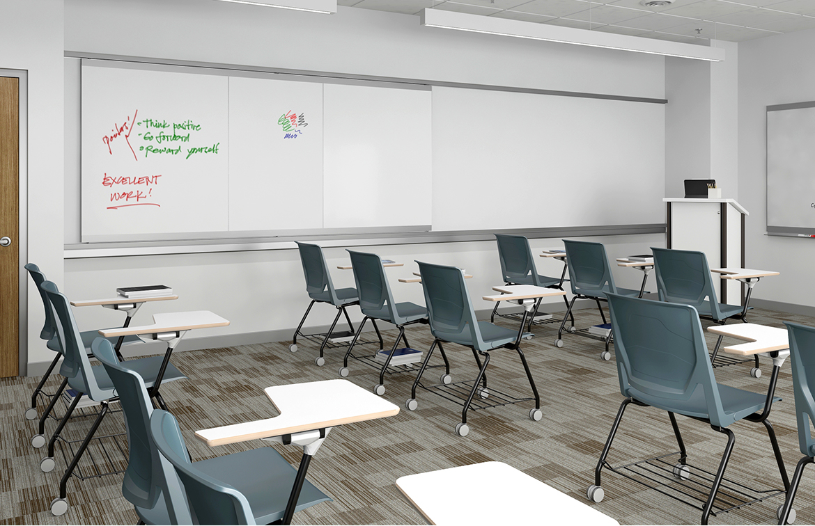 CoronaGroup VIP+ Sliding Panel Classroom-Open Image