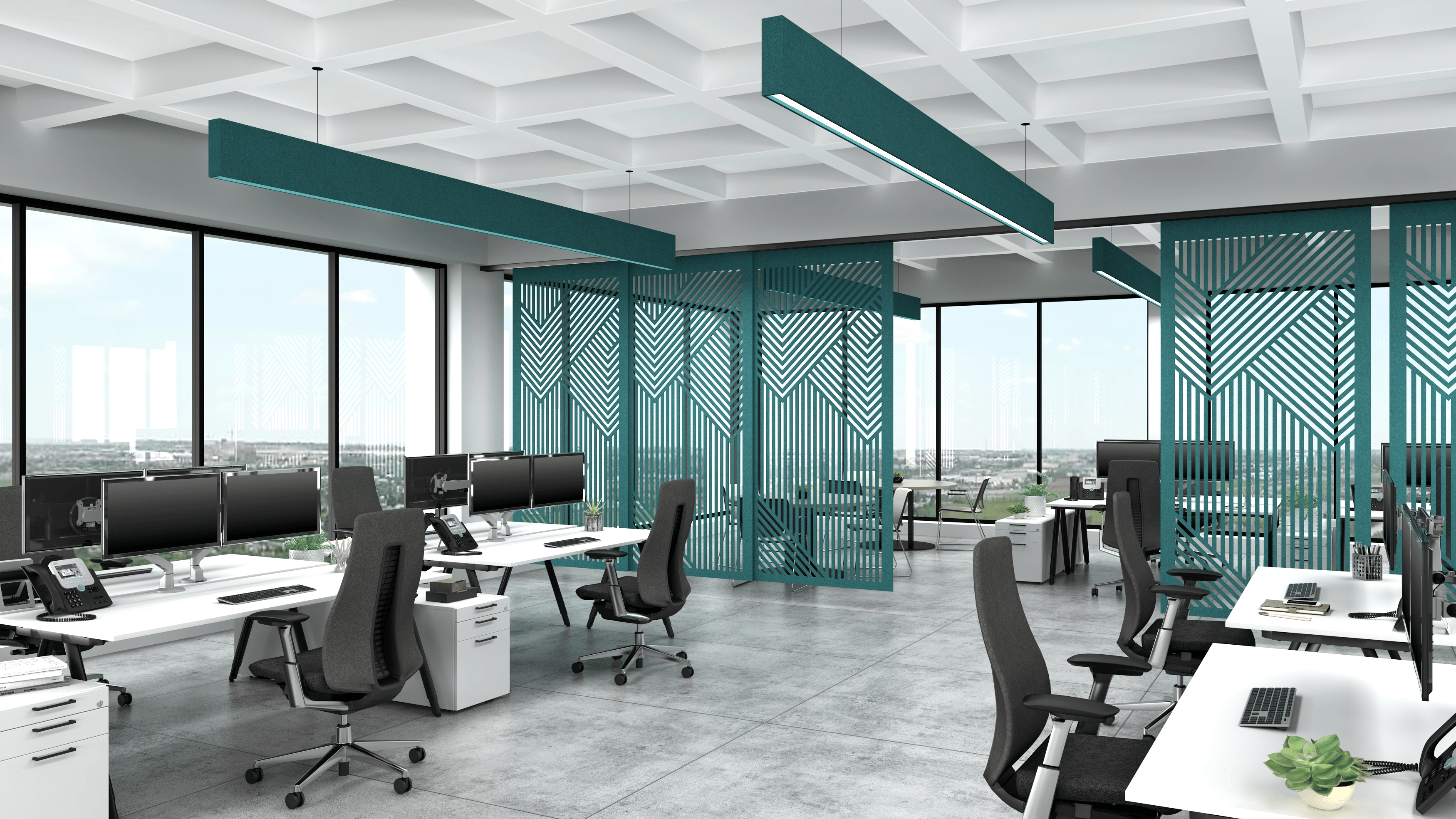 6R_ACOUSTICOR HANGING SLIDING PANELS CUT-OUT PATTERN