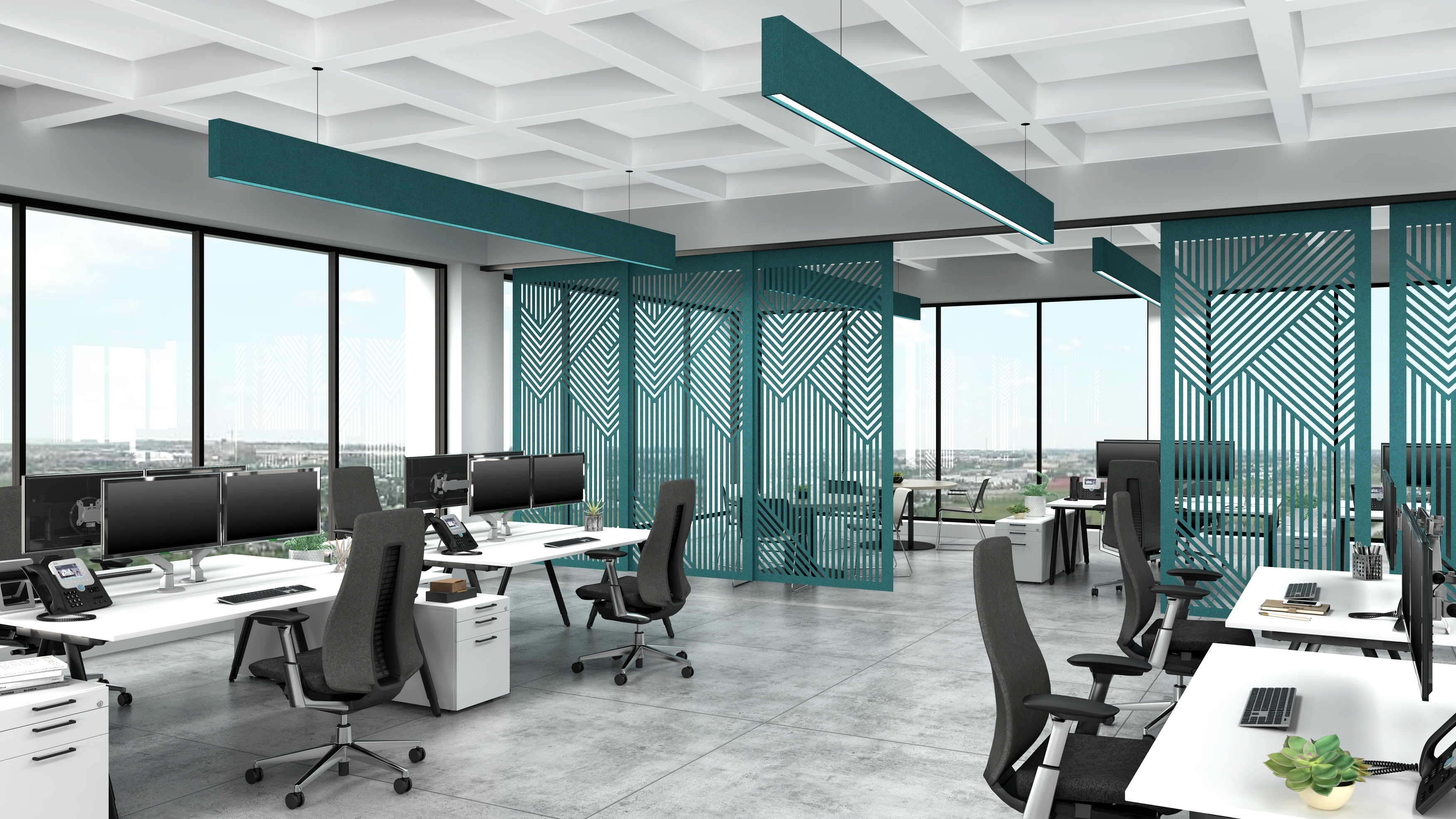 6R_ACOUSTICOR HANGING SLIDING PANELS CUT-OUT PATTERN