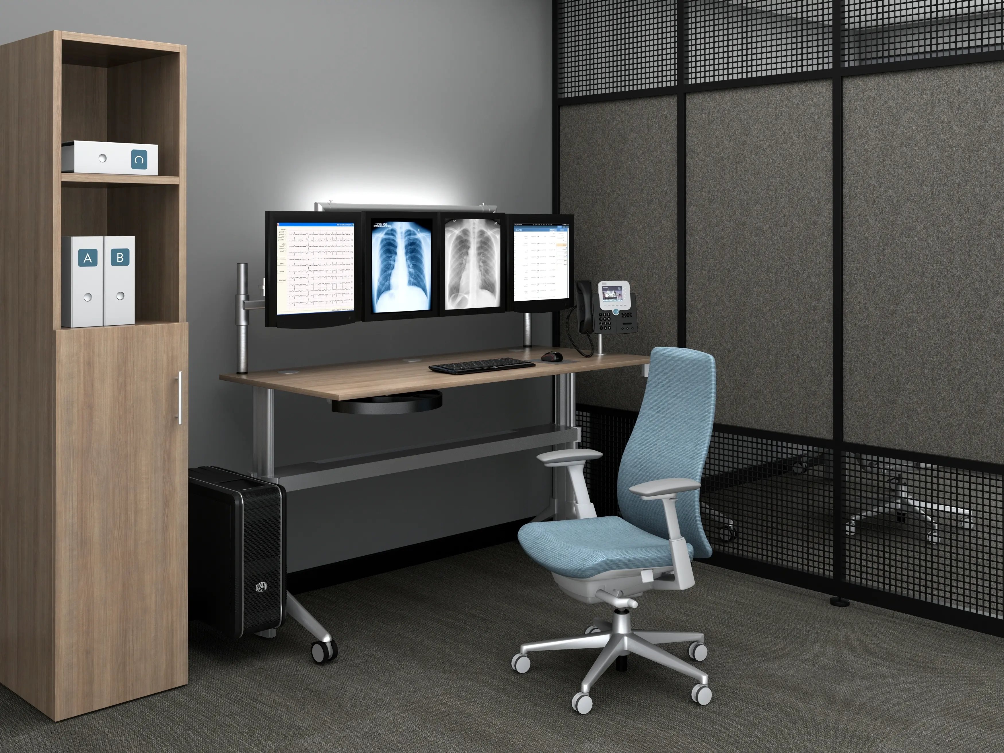 Corona Group - Healthcare Reading Room Application 2 - Rectangular Desk - 11.08.2022