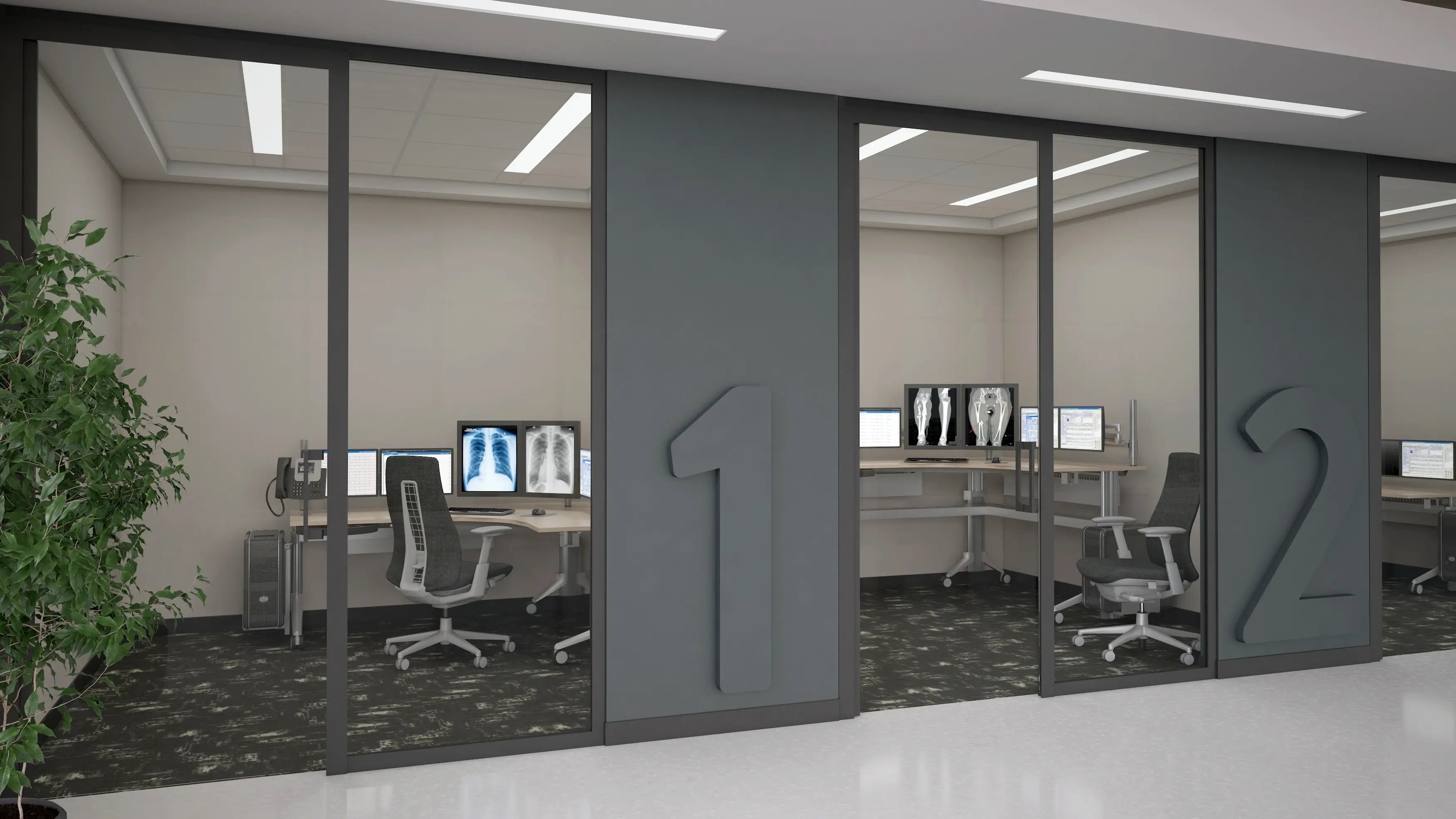 Corona Group - Healthcare Reading Room Application 3 - Corner Desk - 11.08.2022