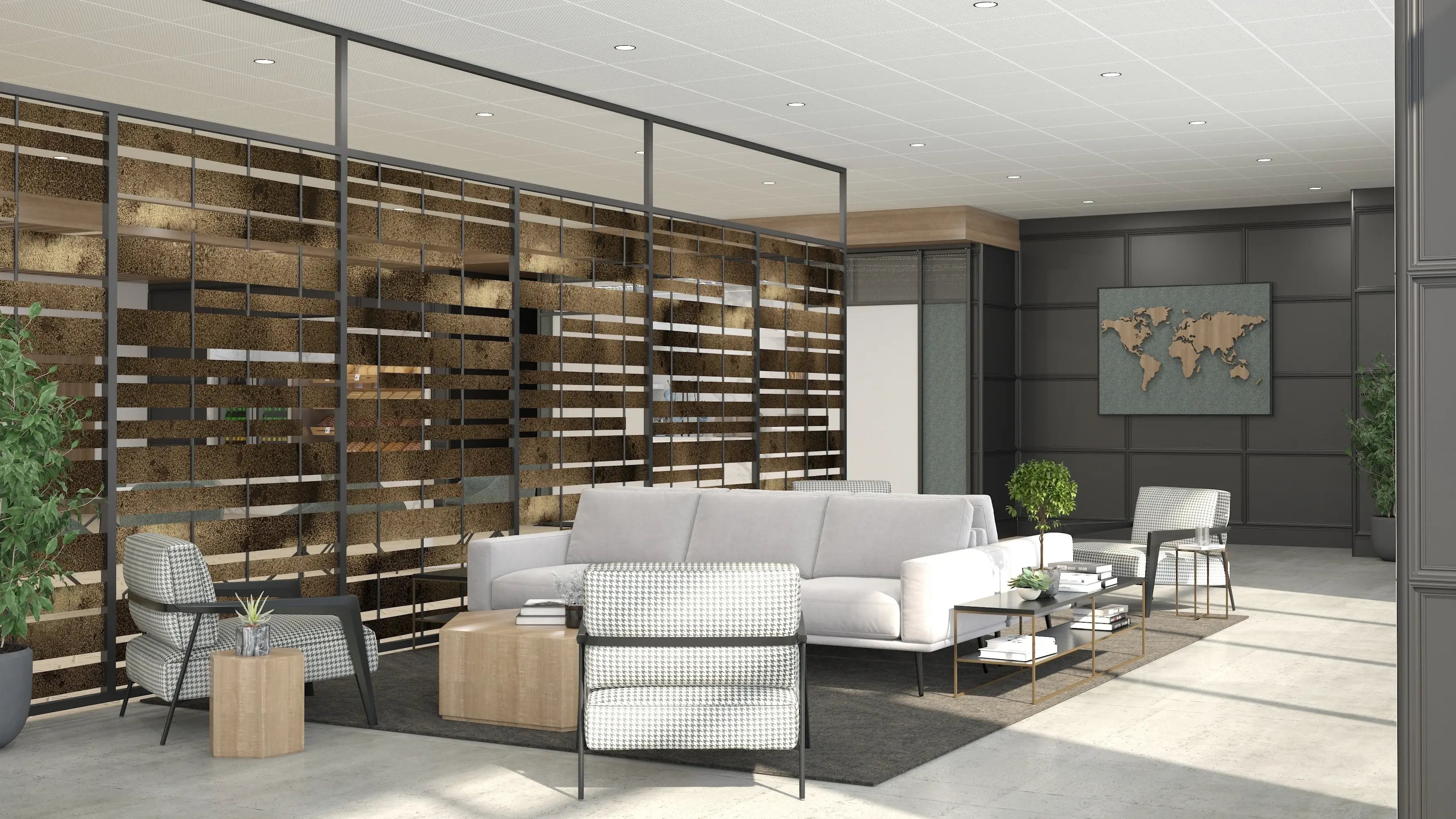 Corona Group - Intersection Weave Metal - Lobby Environment - 11.20.2024
