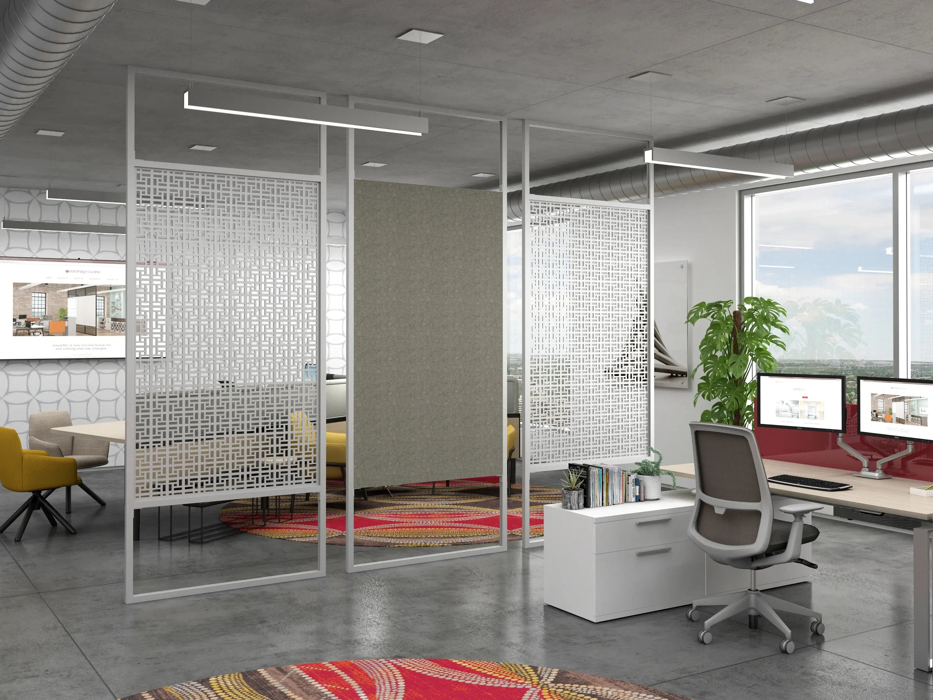 coronaVISUAL-INTERSECTION-SINGLEPANEL-ACOUSTICOR-CUTOUT-METAL
