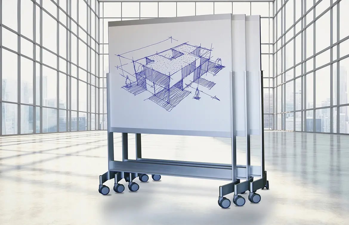 coronaVISUAL-VIP Mobile Magnetic Glassboards Image-C