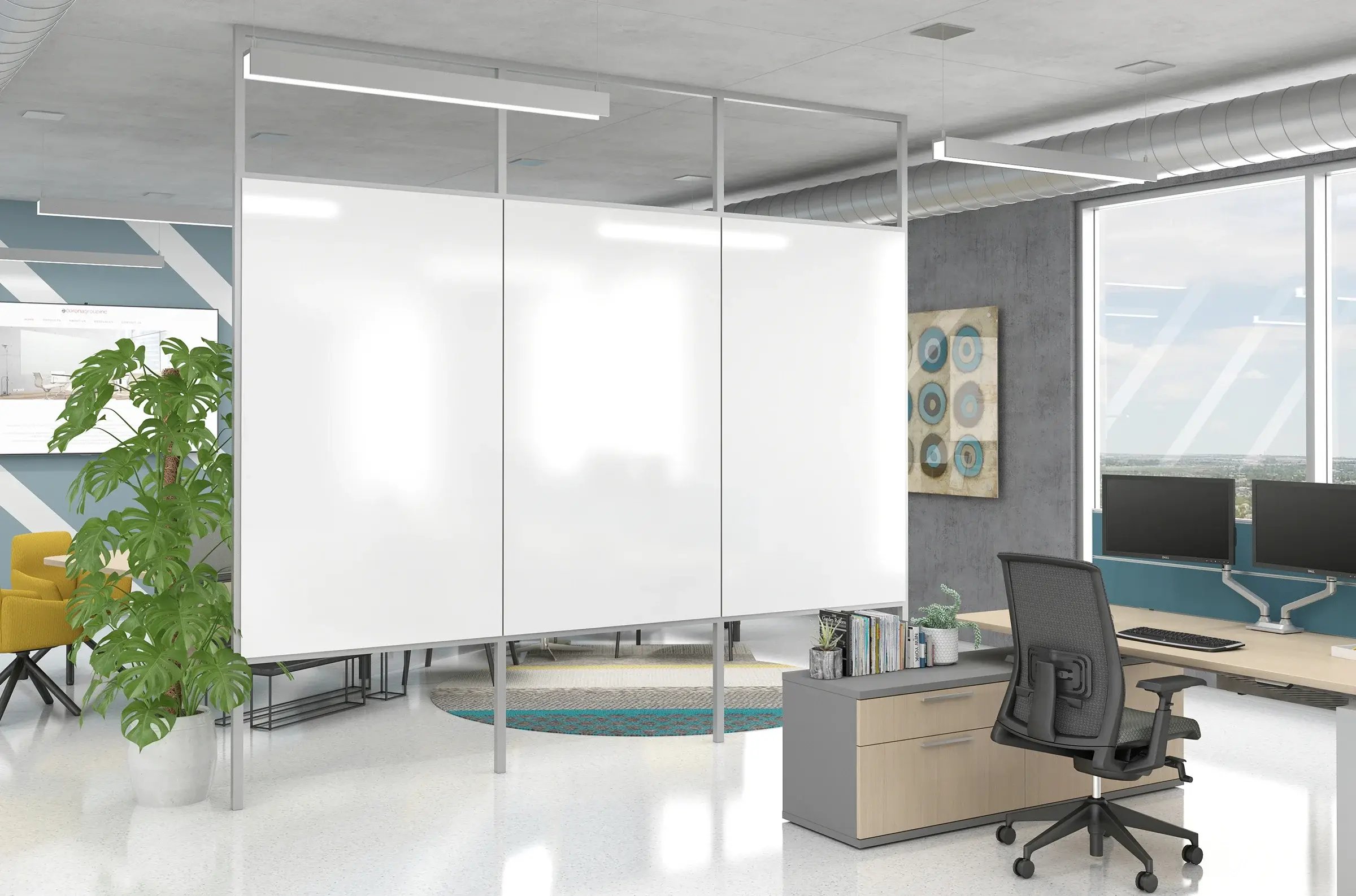 coronaVISUAL_Intersection_Divider-Markerboards_AnodizedFrame